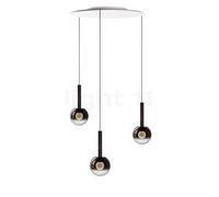 Occhio Luna Sospeso Cloud 3 Fix 170 Suspension LED tête phantom/cache-piton blanc mat - ø12,5 cm/ø12,5 cm/ø12,5 cm Ce luminaire comporte des modules à LED prémontés de classes énergétiques A A++, A+,