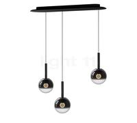 Occhio Luna Sospeso Cloud 3 L Fix 170 Suspension LED tête dark chrome/cache-piton noir mat - ø16 cm/ø16 cm/ø16 cm
