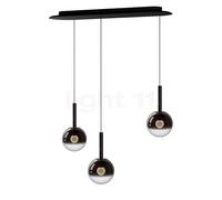 Occhio Luna Sospeso Cloud 3 L Fix 270 Suspension LED tête phantom/cache-piton noir mat - ø16 cm/ø16 cm/ø16 cm