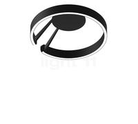 Occhio Mito Aura 40 Narrow Applique/Plafonnier LED tête noir mat/corps noir mat - 2.700-4.000 K - Occhio Air Ce luminaire comporte des modules à LED prémontés de classes énergétiques A A++, A+, A