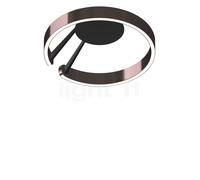 Occhio Mito Aura 40 Wide Applique/Plafonnier LED tête phantom/corps noir mat - 2.700-4.000 K - Occhio Air Ce luminaire comporte des modules à LED prémontés de classes énergétiques A A++, A+, A