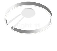 Occhio Mito Aura 60 Narrow Applique/Plafonnier LED tête argenté mat/corps blanc mat - 2.700-4.000 K - Occhio Air Ce luminaire comporte des modules à LED prémontés de classes énergétiques A A++, A+, A