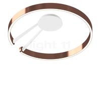 Occhio Mito Aura 60 Narrow Applique/Plafonnier LED tête or rose/corps blanc mat - 2.700-4.000 K Ce luminaire comporte des modules à LED prémontés de classes énergétiques A A++, A+, A