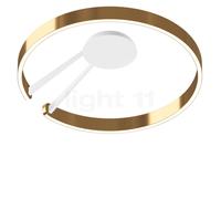 Occhio Mito Aura 60 Wide Applique/Plafonnier LED tête bronze/corps blanc mat - 2.700-4.000 K - Occhio Air Ce luminaire comporte des modules à LED prémontés de classes énergétiques A A++, A+, A