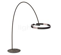 Occhio Mito Largo Lusso Lampadaire arc LED tête phantom/Body Leder braun/pied marbre brun - 2.700-4.000 K