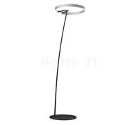 Occhio Mito Raggio Lampadaire arc LED tête argenté mat/pied noir mat - 2.700-4.000 K