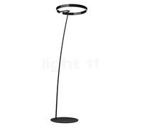 Occhio Mito Raggio Lampadaire arc LED tête black phantom/pied noir mat - 2.700-4.000 K