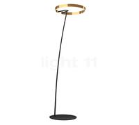 Occhio Mito Raggio Lampadaire arc LED tête bronze/pied noir mat - 2.700-4.000 K