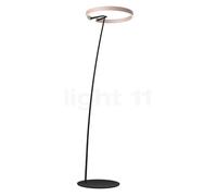 Occhio Mito Raggio Lampadaire arc LED tête doré mat/pied noir mat - 2.700-4.000 K