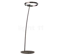 Occhio Mito Raggio Lusso Lampadaire arc LED tête phantom/Body Leder braun/pied marbre brun - 2.700-4.000 K
