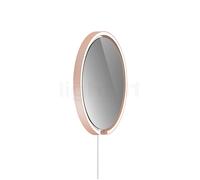 Occhio Mito Sfera Corda 40 Miroir lumineux LED - gris teinté tête doré mat/câble blanc - type de fiche C - Occhio Air Ce luminaire comporte des modules à LED prémontés de classes énergétiques A A