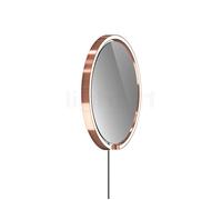 Occhio Mito Sfera Corda 40 Miroir lumineux LED - gris teinté tête or rose/câble gris foncé - type de fiche C Ce luminaire comporte des modules à LED prémontés de classes énergétiques A A