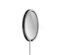 Occhio Mito Sfera Corda 40 Miroir lumineux LED tête black phantom/câble noir - type de fiche C - Occhio Air Ce luminaire comporte des modules à LED prémontés de classes énergétiques A A