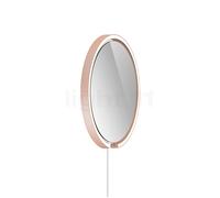 Occhio Mito Sfera Corda 40 Miroir lumineux LED tête doré mat/câble blanc - type de fiche C - Occhio Air Ce luminaire comporte des modules à LED prémontés de classes énergétiques A A