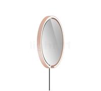 Occhio Mito Sfera Corda 40 Miroir lumineux LED tête doré mat/câble noir/fiche Typ F Ce luminaire comporte des modules à LED prémontés de classes énergétiques A A++, A+, A