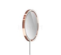 Occhio Mito Sfera Corda 40 Miroir lumineux LED tête or rose/câble gris foncé/type de fiche F Ce luminaire comporte des modules à LED prémontés de classes énergétiques A A++, A+, A