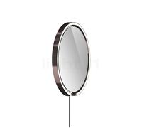 Occhio Mito Sfera Corda 40 Miroir lumineux LED tête phantom/câble gris foncé/type de fiche F Ce luminaire comporte des modules à LED prémontés de classes énergétiques A A++, A+, A