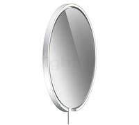 Occhio Mito Sfera Corda 60 Miroir lumineux LED - gris teinté tête argenté mat/câble argenté - type de fiche F Ce luminaire comporte des modules à LED prémontés de classes énergétiques A A