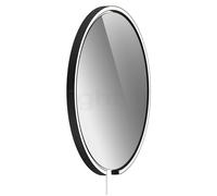 Occhio Mito Sfera Corda 60 Miroir lumineux LED - gris teinté tête noir mat/câble weiß/type de fiche F - Occhio Air Ce luminaire comporte des modules à LED prémontés de classes énergétiques A A++, A+, 