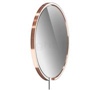 Occhio Mito Sfera Corda 60 Miroir lumineux LED - gris teinté tête or rose/câble noir/type de fiche F - Occhio Air Ce luminaire comporte des modules à LED prémontés de classes énergétiques A A++, A+, A