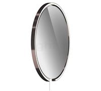 Occhio Mito Sfera Corda 60 Miroir lumineux LED - gris teinté tête phantom/câble blanc/type de fiche F - Occhio Air Ce luminaire comporte des modules à LED prémontés de classes énergétiques A A++, A+, 