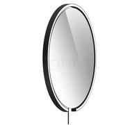 Occhio Mito Sfera Corda 60 Miroir lumineux LED tête noir mat/câble noir/type de fiche F - Occhio Air Ce luminaire comporte des modules à LED prémontés de classes énergétiques A A++, A+, A