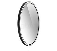 Occhio Mito Sfera Corda 60 Miroir lumineux LED tête noir mat/câble weiß/type de fiche F - Occhio Air Ce luminaire comporte des modules à LED prémontés de classes énergétiques A A++, A+, A