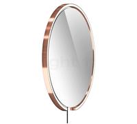 Occhio Mito Sfera Corda 60 Miroir lumineux LED tête or rose/câble noir/type de fiche F Ce luminaire comporte des modules à LED prémontés de classes énergétiques A A++, A+, A