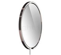 Occhio Mito Sfera Corda 60 Miroir lumineux LED tête phantom/câble gris foncé/type de fiche F - Occhio Air Ce luminaire comporte des modules à LED prémontés de classes énergétiques A A++, A+, A