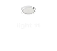 Occhio Mito Soffitto 20 Up Lusso Wide Applique/Plafonnier LED tête blanc mat/couverture cuir blanc - 2.700-4.000 K - Occhio Air Ce luminaire comporte des modules à LED prémontés de classes énergétique