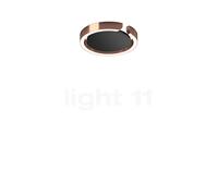 Occhio Mito Soffitto 20 Up Narrow Applique/Plafonnier LED tête or rose/couverture noir mat - 2.700-4.000 K - Occhio Air Ce luminaire comporte des modules à LED prémontés de classes énergétiques A