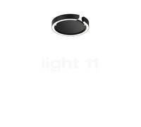 Occhio Mito Soffitto 20 Up Wide Applique/Plafonnier LED tête noir mat/couverture noir mat - 2.700-4.000 K - Occhio Air Ce luminaire comporte des modules à LED prémontés de classes énergétiques A
