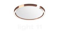 Occhio Mito Soffitto 40 Flat Wide Applique/Plafonnier encastrée LED tête or rose/couverture blanc mat Ce luminaire comporte des modules à LED prémontés de classes énergétiques A A++, A+, A