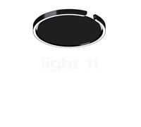 Occhio Mito Soffitto 40 Up Lusso Narrow Applique/Plafonnier LED tête black phantom/couverture cuir noir - 2.700-4.000 K Ce luminaire comporte des modules à LED prémontés de classes énergétiques A