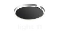 Occhio Mito Soffitto 40 Up Narrow Applique/Plafonnier LED tête argenté mat/couverture noir mat - 2.700-4.000 K Ce luminaire comporte des modules à LED prémontés de classes énergétiques A A