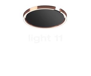 Occhio Mito Soffitto 40 Up Wide Applique/Plafonnier LED tête or rose/couverture noir mat - 2.700-4.000 K - Occhio Air Ce luminaire comporte des modules à LED prémontés de classes énergétiques A A