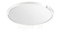 Occhio Mito Soffitto 60 Flat Narrow Applique/Plafonnier encastrée LED tête blanc mat/couverture blanc mat - DALI Ce luminaire comporte des modules à LED prémontés de classes énergétiques A A