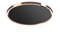Occhio Mito Soffitto 60 Flat Narrow Applique/Plafonnier encastrée LED tête or rose/couverture noir mat Ce luminaire comporte des modules à LED prémontés de classes énergétiques A A