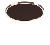 Occhio Mito Soffitto 60 Up Lusso Wide Applique/Plafonnier LED tête or rose/couverture cuir marron - 2.700-4.000 K Ce luminaire comporte des modules à LED prémontés de classes énergétiques A A++, A+, A