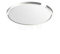 Occhio Mito Soffitto 60 Up Narrow Applique/Plafonnier LED tête argenté mat/couverture blanc mat - 2.700-4.000 K - Occhio Air Ce luminaire comporte des modules à LED prémontés de classes énergétiques A