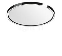 Occhio Mito Soffitto 60 Up Narrow Applique/Plafonnier LED tête black phantom/couverture blanc mat - 2.700-4.000 K - Occhio Air Ce luminaire comporte des modules à LED prémontés de classes énergétiques