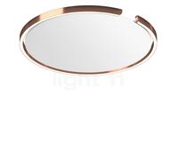 Occhio Mito Soffitto 60 Up Narrow Applique/Plafonnier LED tête or rose/couverture blanc mat Ce luminaire comporte des modules à LED prémontés de classes énergétiques A A++, A+, A