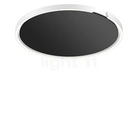 Occhio Mito Soffitto 60 Up Wide Applique/Plafonnier LED tête blanc mat/couverture noir mat - 2.700-4.000 K - Occhio Air Ce luminaire comporte des modules à LED prémontés de classes énergétiques A
