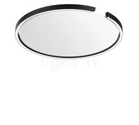 Occhio Mito Soffitto 60 Up Wide Applique/Plafonnier LED tête noir mat/couverture blanc mat - 2.700-4.000 K Ce luminaire comporte des modules à LED prémontés de classes énergétiques A A++, A+, A