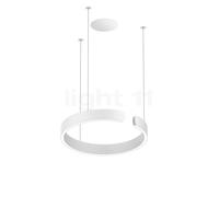 Occhio Mito Sospeso 40 Fix Flat Room Suspension encastrée LED tête blanc mat/cache-piton blanc mat - 2.700-4.000 K - Occhio Air Ce luminaire comporte des modules à LED prémontés de classes énergétique