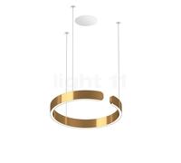 Occhio Mito Sospeso 40 Fix Flat Room Suspension encastrée LED tête bronze/cache-piton blanc mat Ce luminaire comporte des modules à LED prémontés de classes énergétiques A A++, A+, A