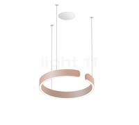 Occhio Mito Sospeso 40 Fix Flat Table Suspension encastrée LED tête doré mat/cache-piton blanc mat - 2.700-4.000 K - Occhio Air Ce luminaire comporte des modules à LED prémontés de classes énergétique