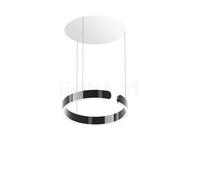 Occhio Mito Sospeso 40 Fix Up Room Suspension LED tête dark chrome/cache-piton blanc mat - 2.700-4.000 K