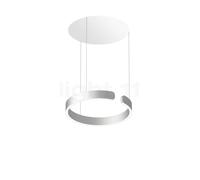 Occhio Mito Sospeso 40 Fix Up Table Suspension LED tête argenté mat/cache-piton blanc mat - Occhio Air Ce luminaire comporte des modules à LED prémontés de classes énergétiques A A++, A+, A