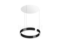 Occhio Mito Sospeso 40 Move Up Room Suspension LED tête black phantom/cache-piton blanc mat - 2.700-4.000 K - dim to warm